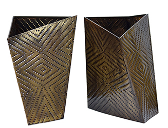 High Rise Planter - Brass by Sahil & Sarthak 